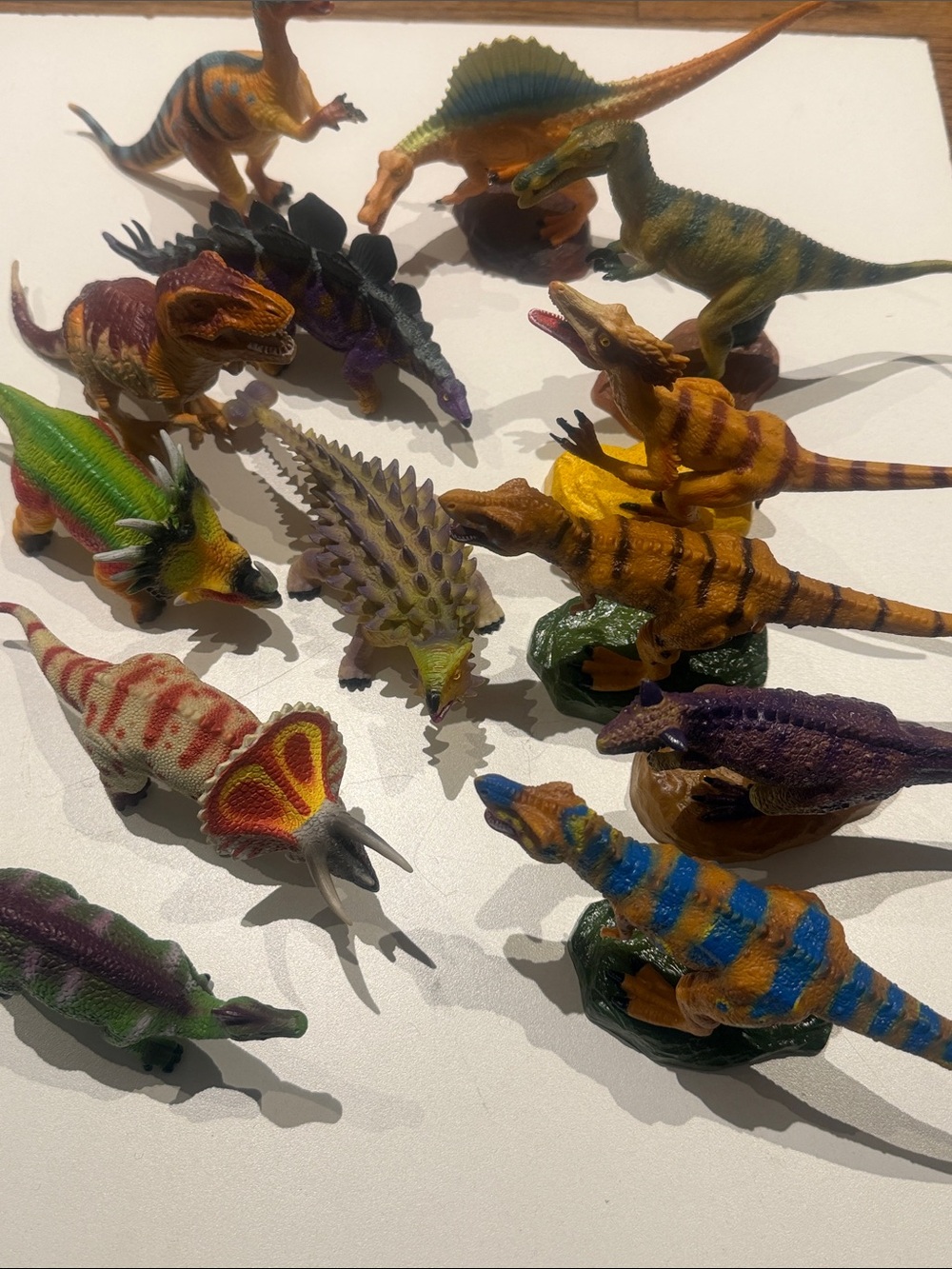 Multicolor Dinosaur Figure Playset — Assorted Painted Dinosaurs